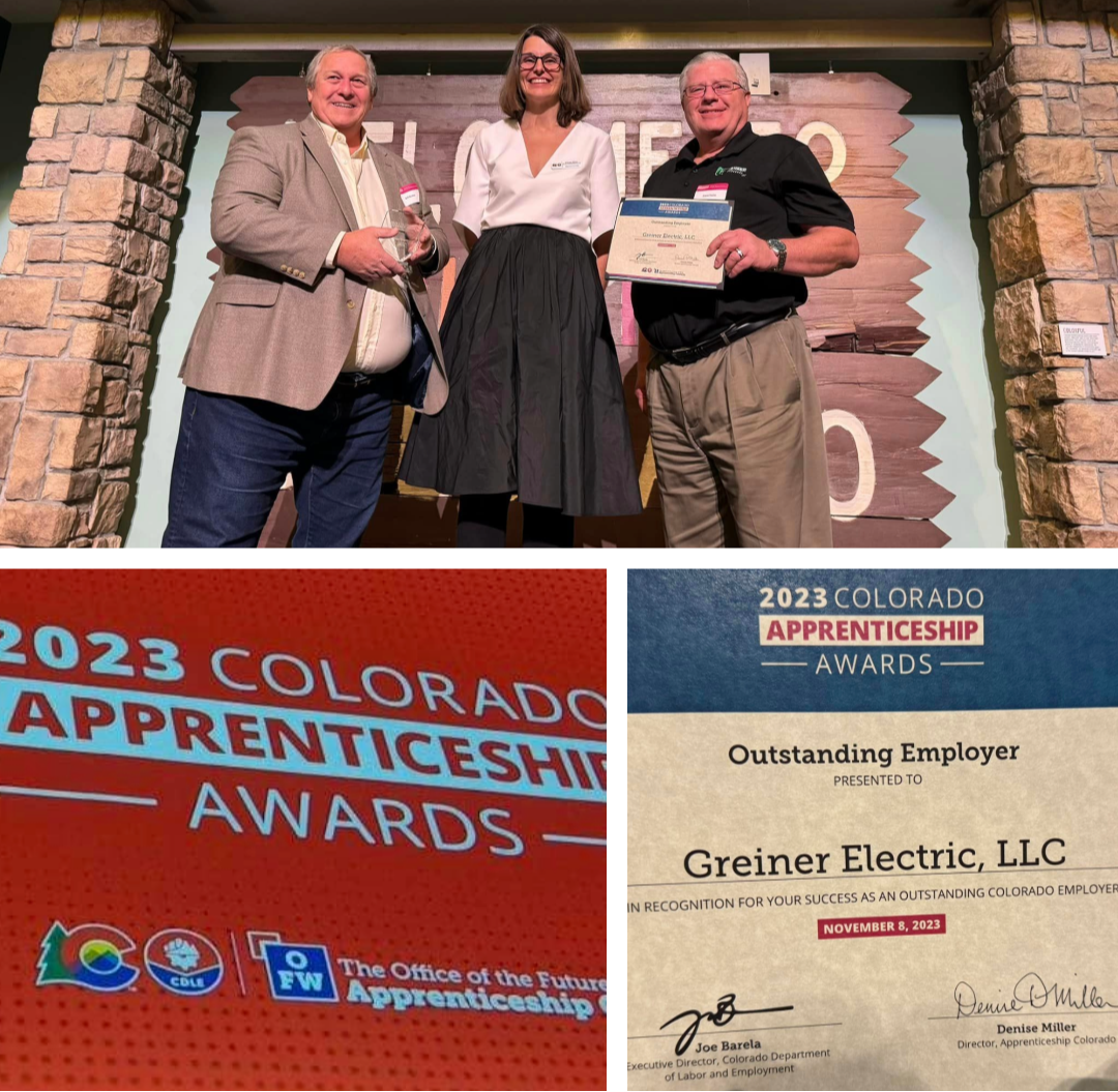 
Greiner Electric wins the 2023 Colorado Apprenticeship Outstanding Employer Award